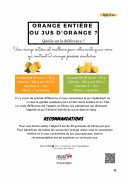 Orange entiere ou jus d'orange