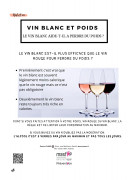 Vin blanc et poids